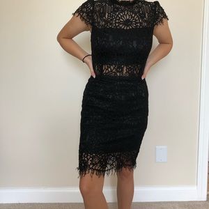 Black lace Bebe dress